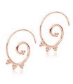 Unique Designed With CZ Stone Silver Hanging Earring STS-5585